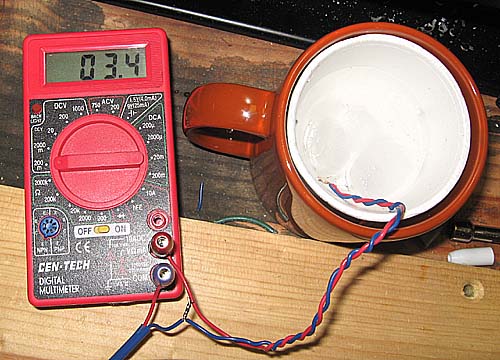 Multimeter and Ice Water Reference